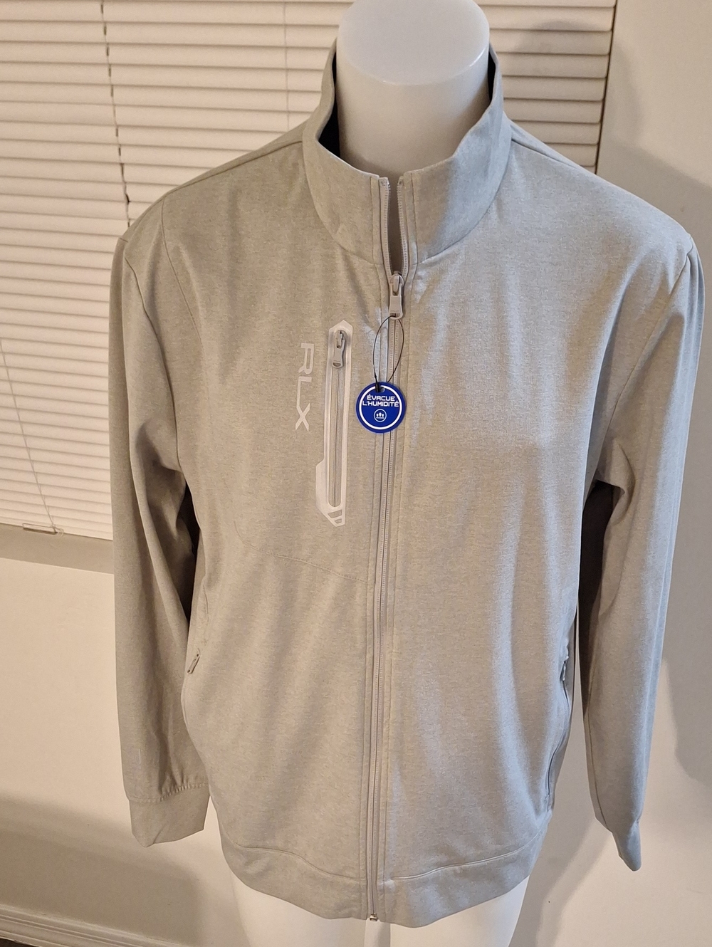 Ralph Lauren Light Gray RLX Full-Zip Shirt Jacket